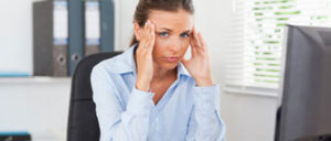 stressed woman with anxiety disorder