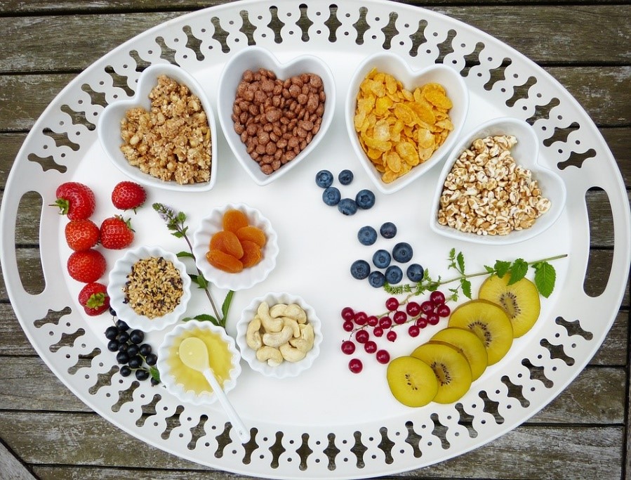 getting enough protein in a vegetarian diet - breakfast includes nuts and seeds