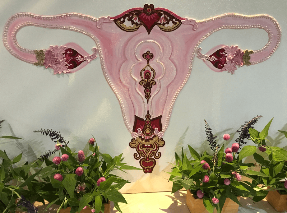 Artist: Sherree Maniks Piece: An organic and feminine interpretation of the uterus